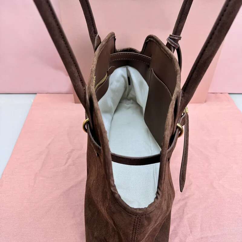 7A Designer Vintage Tote Suede Women Shoulder Bags Aventure Shell Bag Leather Crossbody Handbag