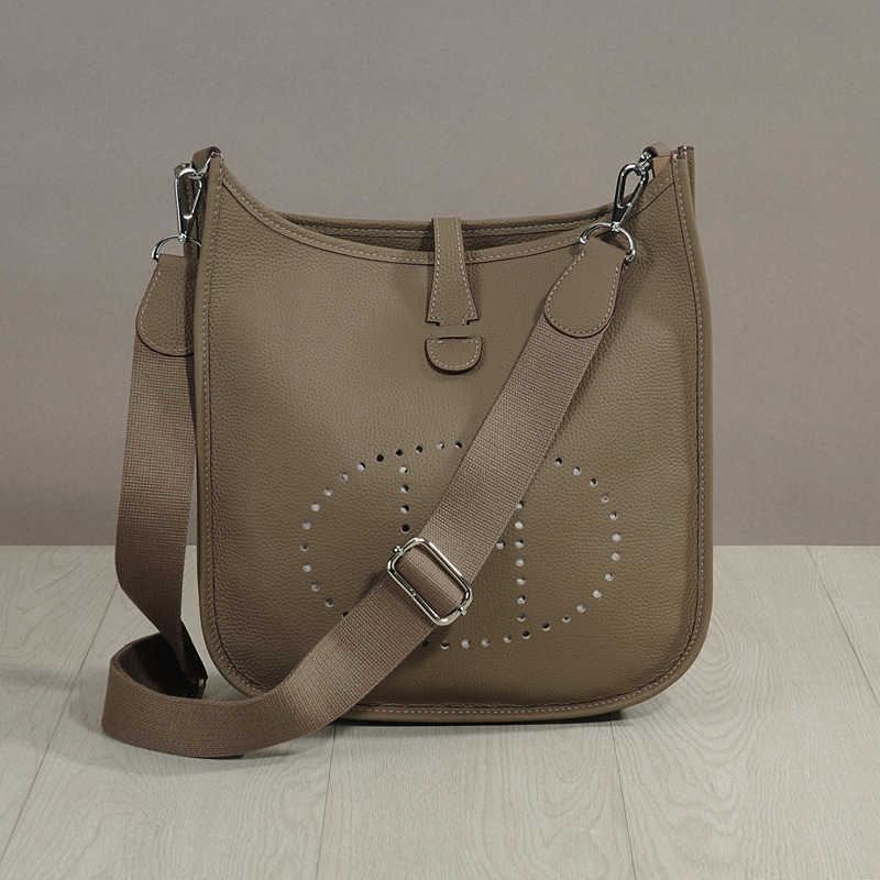 22% OFF Tote New genuine leather cowhide original lychee pattern single shoulder womens casual bucket bag Evelyn34