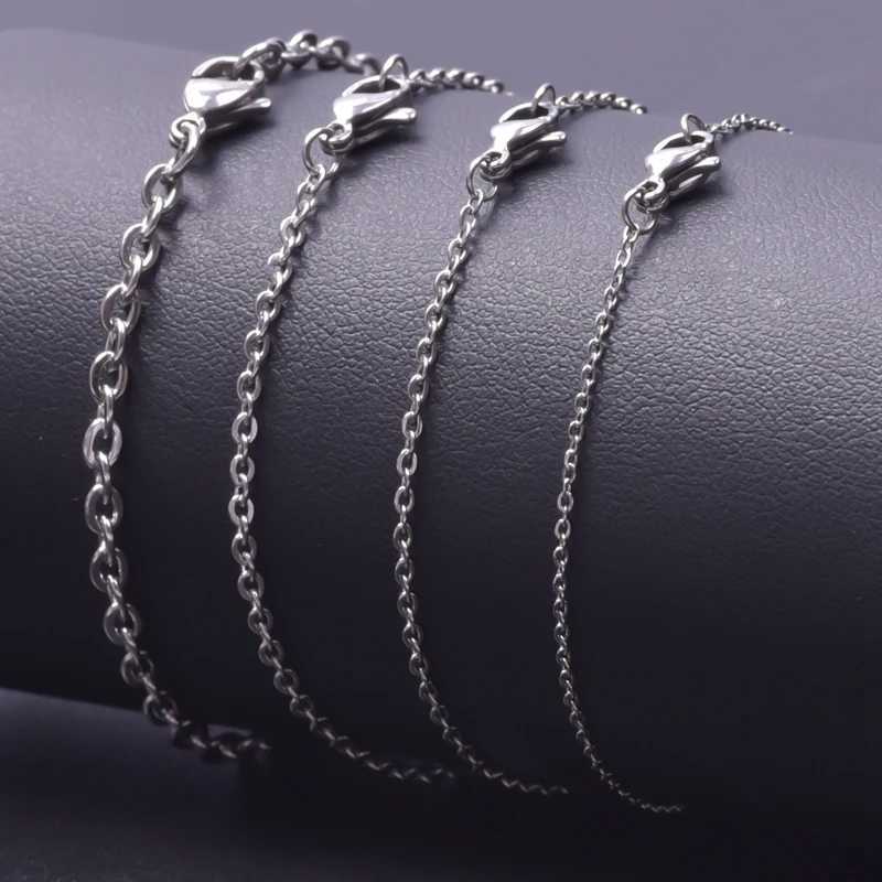40-90 cm Long O Chain Stainless Steel Necklace For Women Men Accessories Handmade Link Chain Fashion Choker Male Jewelry MakingX241122