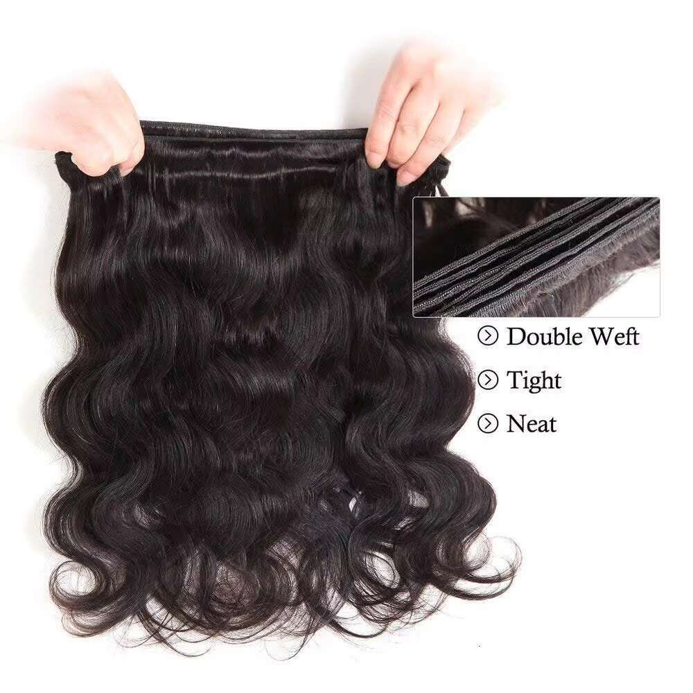 36 Inch Body Wave Weave 12 A Brazilian Natural Color 100% Remy Human Hair Extension 1 3 4 Bundles Weft