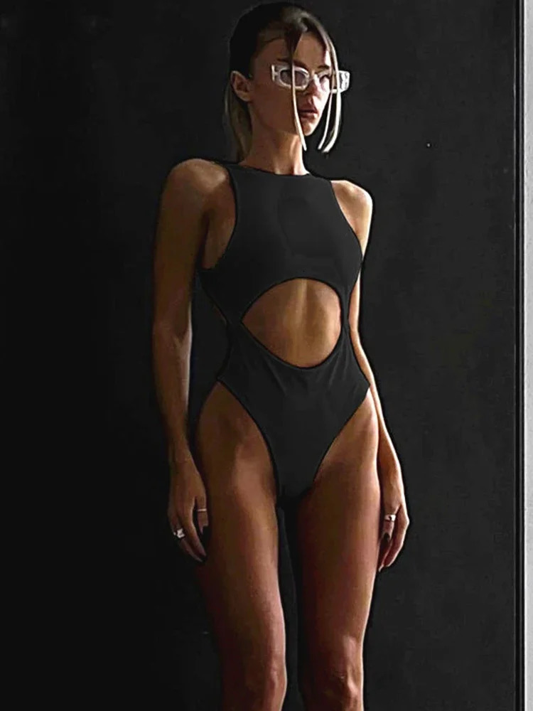 Fashion Bodysuit Hollow Out Y2k Mujer Body Sexy Bodys Backless for Women Slim Libertine Outfit Emo 240423