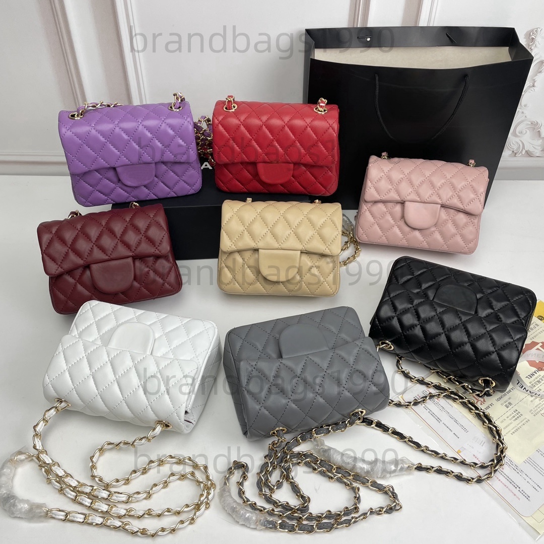 18cm Designer bags Flap Envelope Bag Sheepskin Women Purse luxury shoulder bag Handbag Caviar leather classic on chain Crossbody