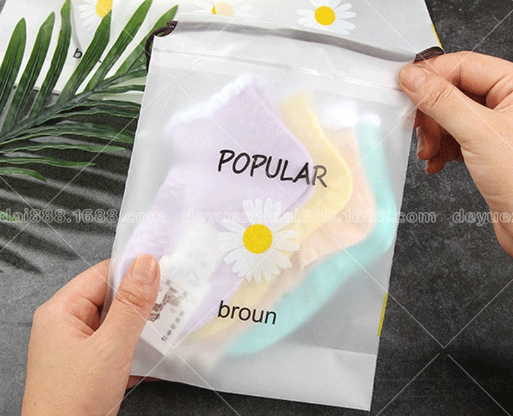 EVA drawstring bag daisy drawstring bag bundle bag accessory packaging, small bag frosted stationery bag directly supplied by the manufacturer