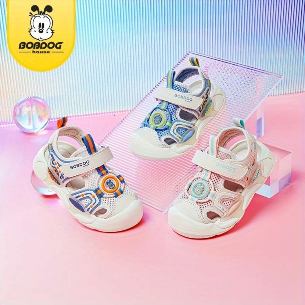 BOBDOG House Unisex Kid's Toddler's Protective Close Toe Breathable Sandals ComfyDurable Soft Sole Beach Water Shoes for Boy's & Girl&#