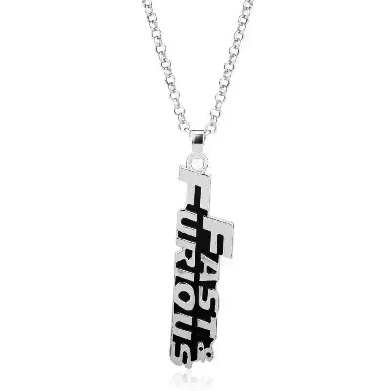 2024 New Vin Pendant Fast and Furious Boy StainlESS Steel Dominic Toretto Cross Necklace for Men Chain GiftX241122