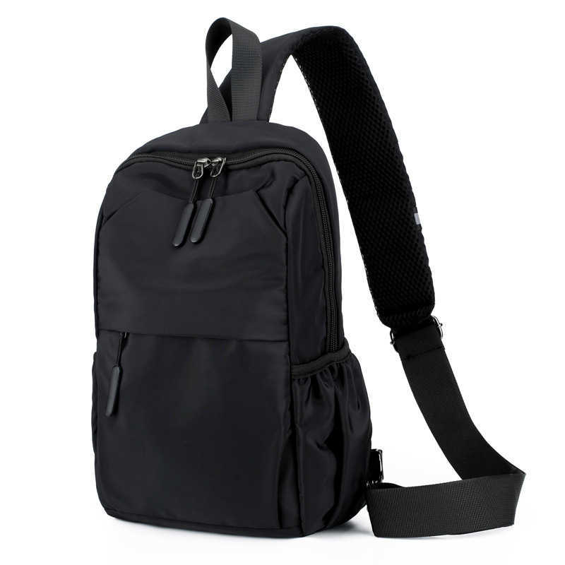 men's chest bag fashion trend single shoulder diagonal bag large capacity chest bag small backpack men and women 241123