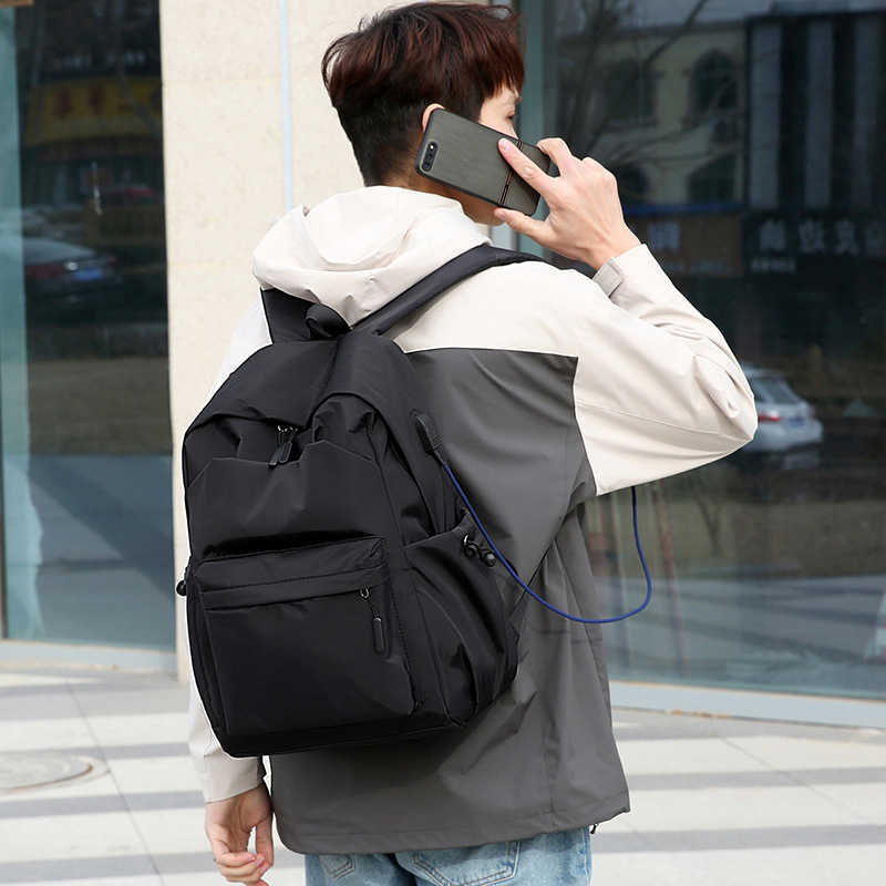 2023 new backpack waterproof fabric large capacity backpack can hold 15 6inch laptops 241121