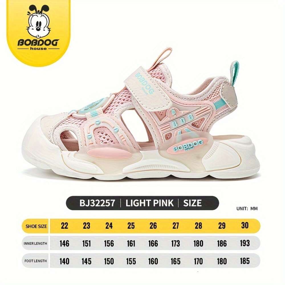 BOBDOG House Unisex Kid's Toddler's Protective Close Toe Breathable Sandals ComfyDurable Soft Sole Beach Water Shoes for Boy's & Girl&#