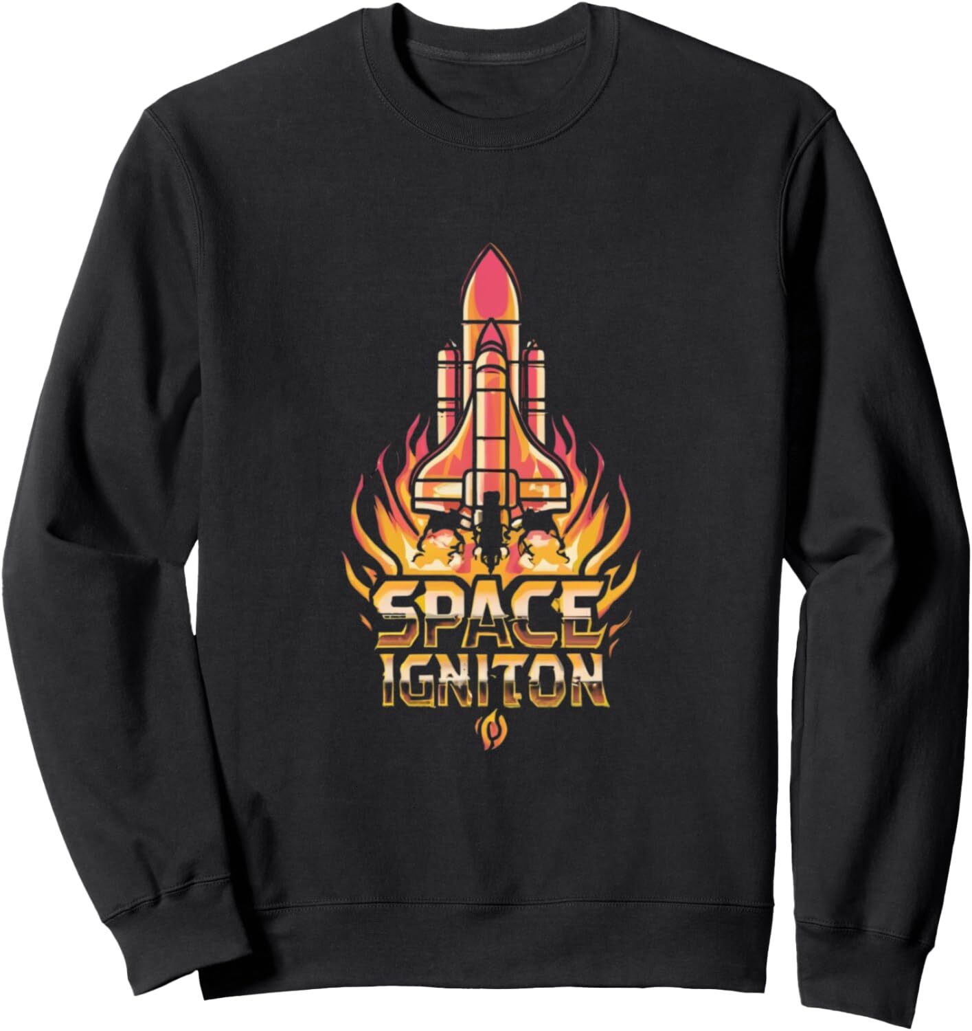 Long Sleeve Shirts for Men sweatshirt Vintage Space Ignition Shuttle - Science Fiction Space Sweatshirt Streetwear Casual tops clothes handsome
