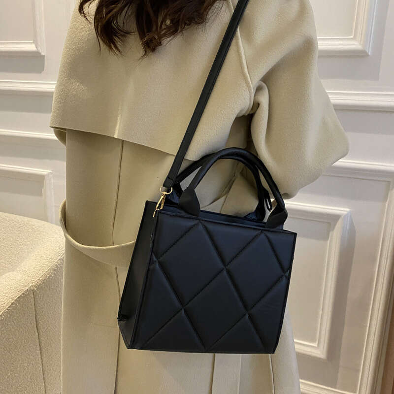 Casual Large Capacity Ladies Handbags Top-handle Fashion Plaid Crossbody Shoulder Bags For Women Gift