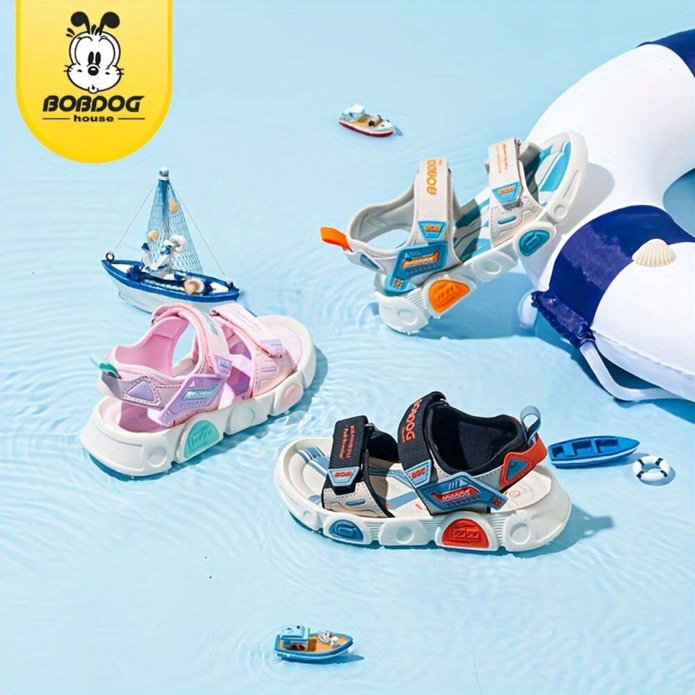 BOBDOG House Unisex Kid's Open Toe Breathable Sandals Comfy Durable Beach Water Shoes for Boy's & Girl's Outdoor Activities BMT22250