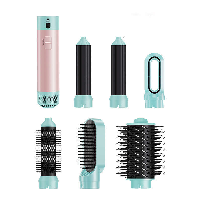 6 In 1 Hair Dryer Curler Straightener Comb Household Multistyler Set Hairstyler Blower Brush Curg Iron Salon Hot Air Styler