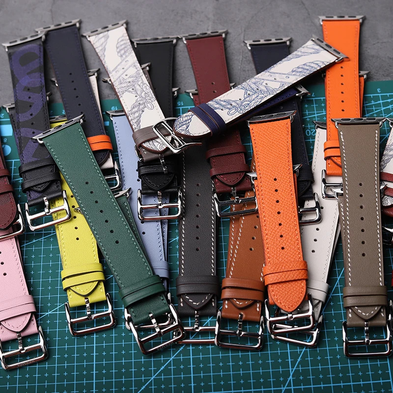 leather strap for Watch 10s mm Ultra 49mm series 9 8 7 6 SE 45mm 44mm accessory watch strap H 241122