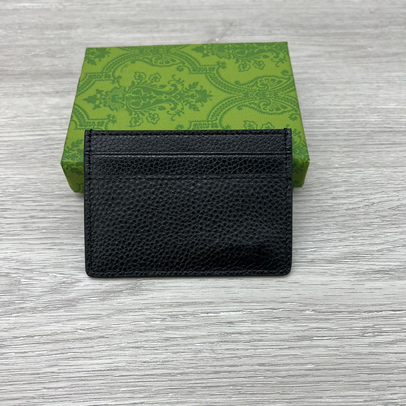 card holder designer wallet short case purses Leather Wallet Money Bags Plaid Cardholders for Men Women Fashion Mini Cards Bag pocket organizer coin purse With box