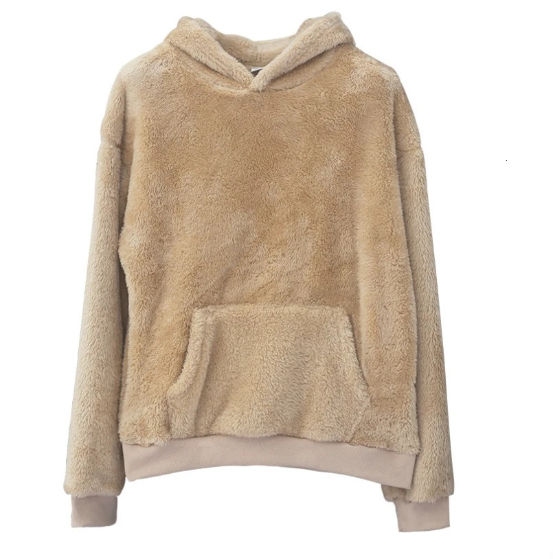 Warm and fluffy hooded sweater winter double-sided velvet home textile hooded sweater mens cashmere winter skydiving zipper casual sweater 241121