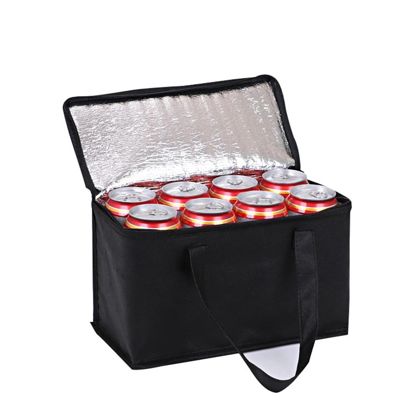 Portable Lunch Cooler Bag Folding Insulation Picnic Ice Pack Food Thermal Outdoor Tin Foil Bags Drink 241122