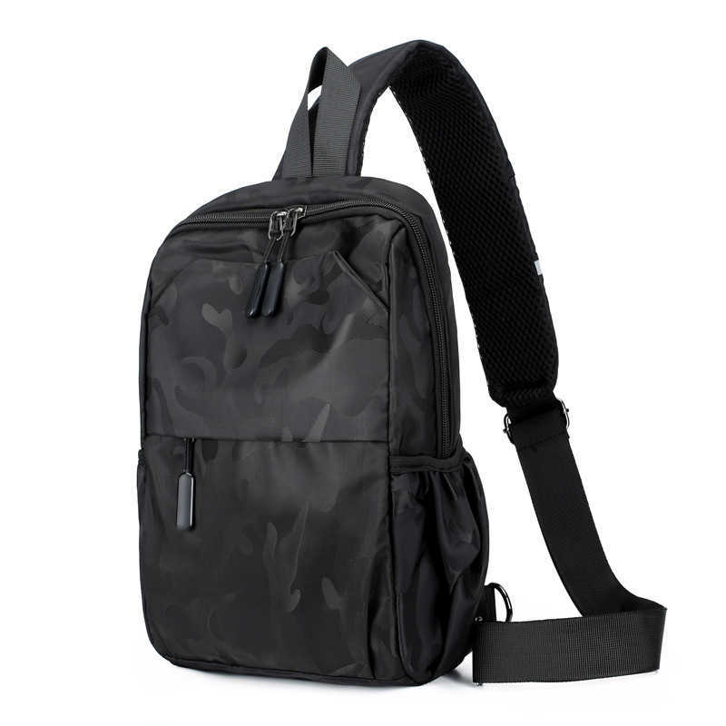 men's chest bag fashion trend single shoulder diagonal bag large capacity chest bag small backpack men and women 241123