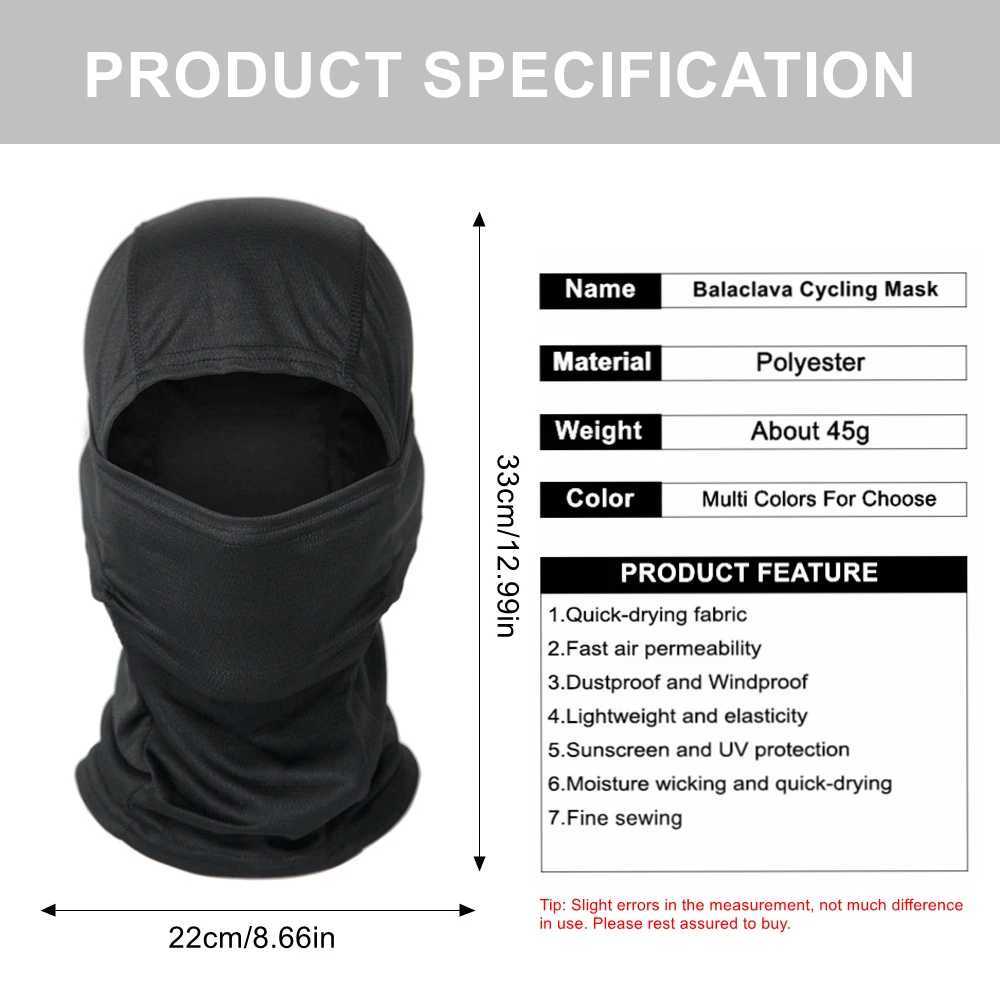 Camouflage Balaclava Full Face Mask Ski Bike Cycling Hunting Head Cover Scarf Blaclava Cap MenW250512