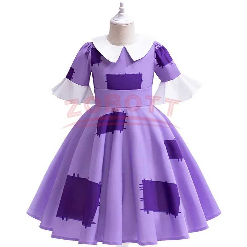 Ragatha cosplay costume magic digital circus girl princess dress 3-10 years childrens printed clothing childrens party Vestido children W241122