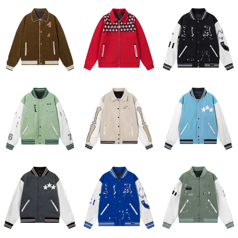 Men's Designer Jacket Stylish Coat for Everyday Wear Hip hop baseball men's jacket embroidery splice jacket Size s-xl
