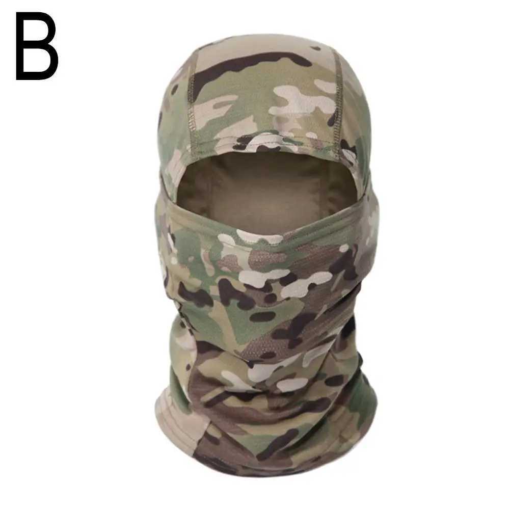 Balaclava Full Face Mask Cover Cycling Airsoft Hunting Hat Camouflage Balaclava Scarf Summer Sun Protection Cycling CapW250512