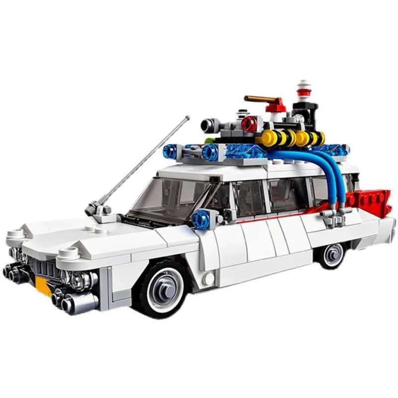 Free shipping Inventory MOC compatible with 21108 Ghost Buster Ecto-1 movie car building block DIY toy assembly model childrens boy and girl gifts