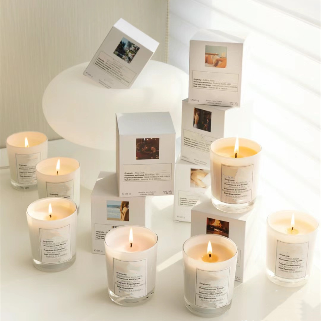 Scented Candle High Quality Fragrance Wax Incense Lazy Sunday Morning Perfume Candle 165g jazz club autumn vibes bubble bath Bougie Parfum Scented Can
