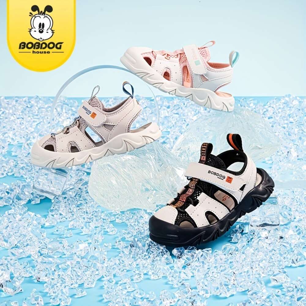 BOBDOG House Unisex Kid's Close Toe Breathable Sandals, Comfy Non Slip Durable Shoes for Boy's & Girl's Outdoor Activities BJ32259
