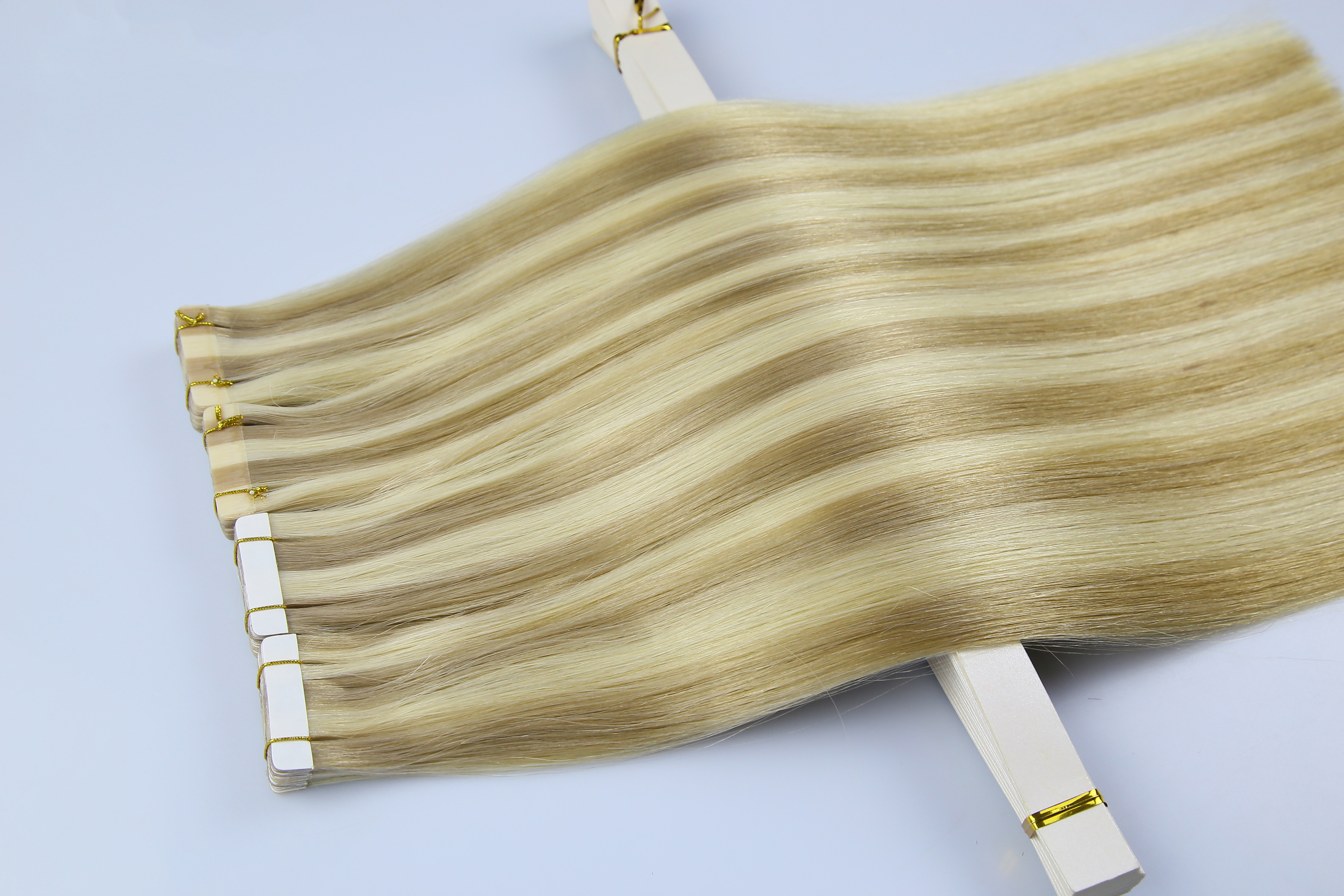 Human full hair film hair PU hair extensions natural traceless hair extensions Tape in Human hair European and American fashion