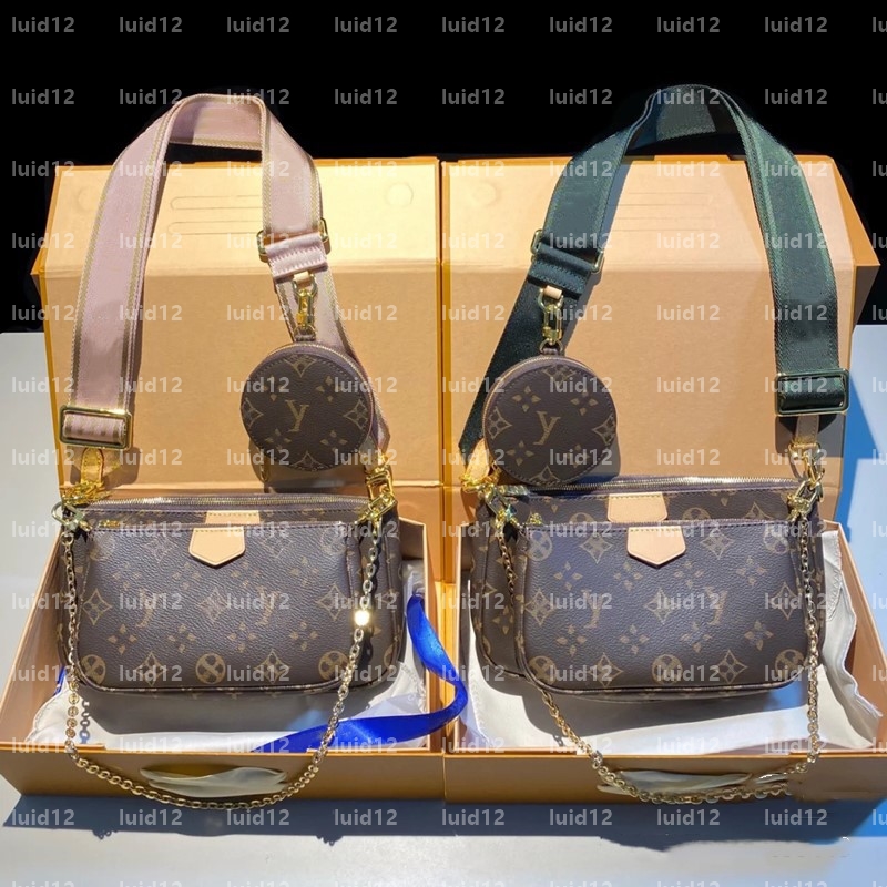 Designer bag multi pochette felice bag Womens crossbody shoulder bag fashion handbag underarm Bag leather chain bags mirror quality bag messenger bag wallet