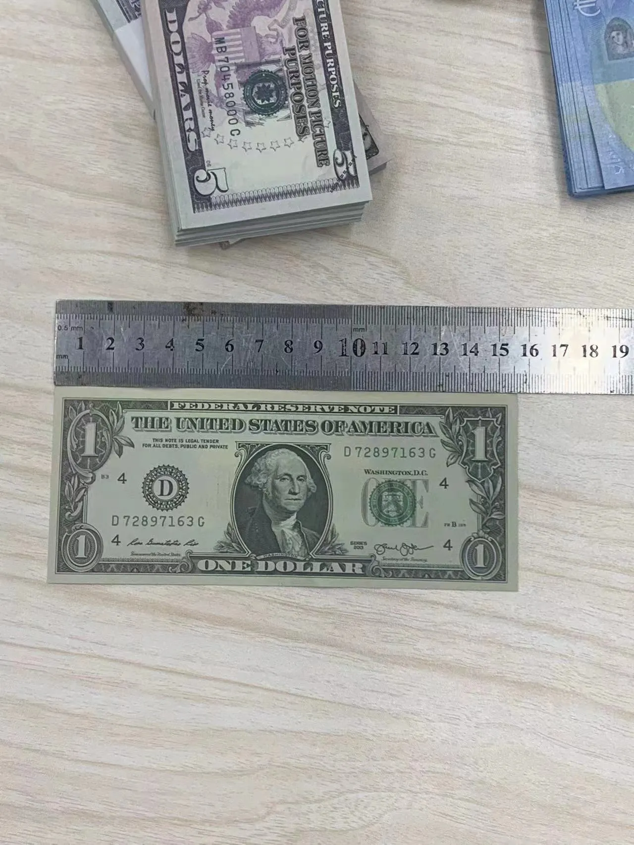 1-5pack Prop notes: USD, EUR and GBP. High quality realistic pop copy money Copy Money Actual 1:2 Size cfa