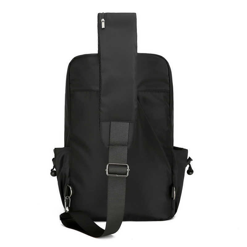 Can hold 14 inch laptop shoulder bag, new large capacity shoulder crossbody bag, waterproof fabric chest bag for men 241123