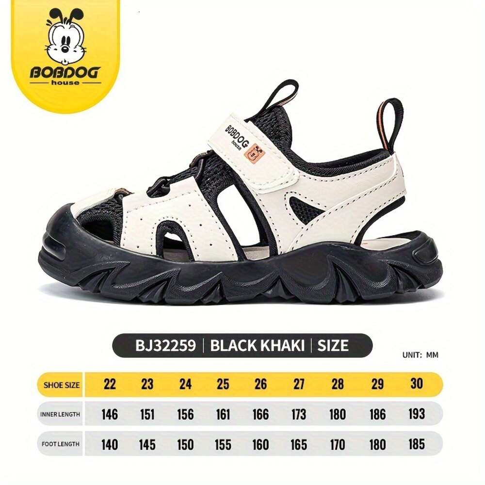 BOBDOG House Unisex Kid's Close Toe Breathable Sandals, Comfy Non Slip Durable Shoes for Boy's & Girl's Outdoor Activities BJ32259