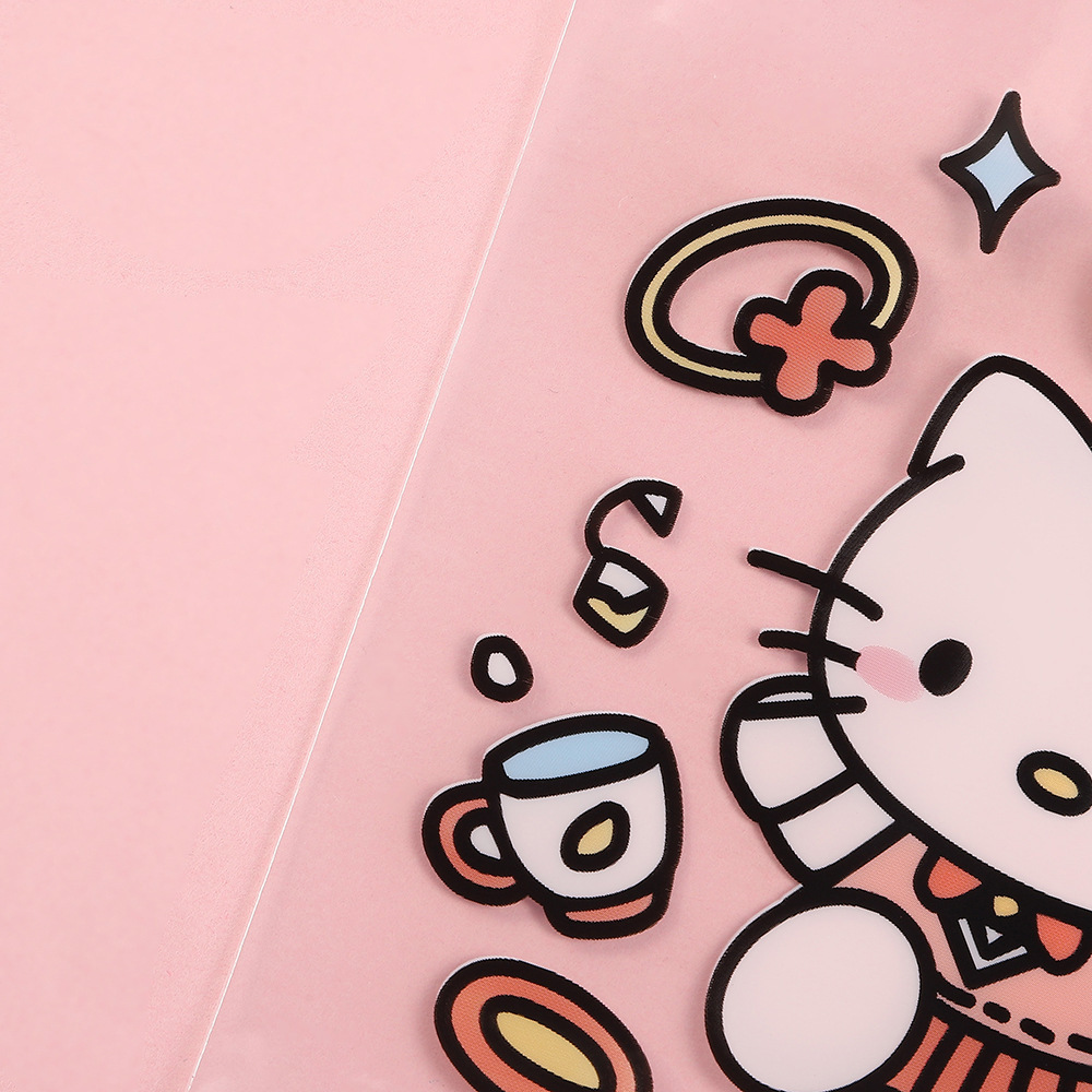 Cute cartoon self sealing bag transparent candy snacks gift zipper office desktop storage flat pocke