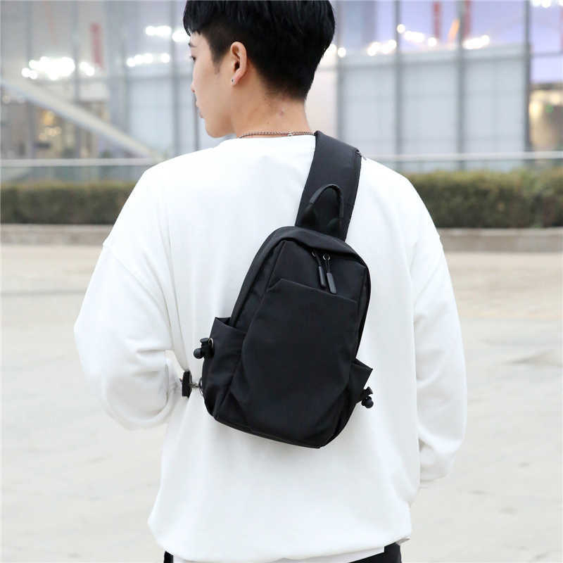 Men's Bag Messenger Bag tide brand men's leisure chest bag simple trend small bag women's single shoulder bag 241123