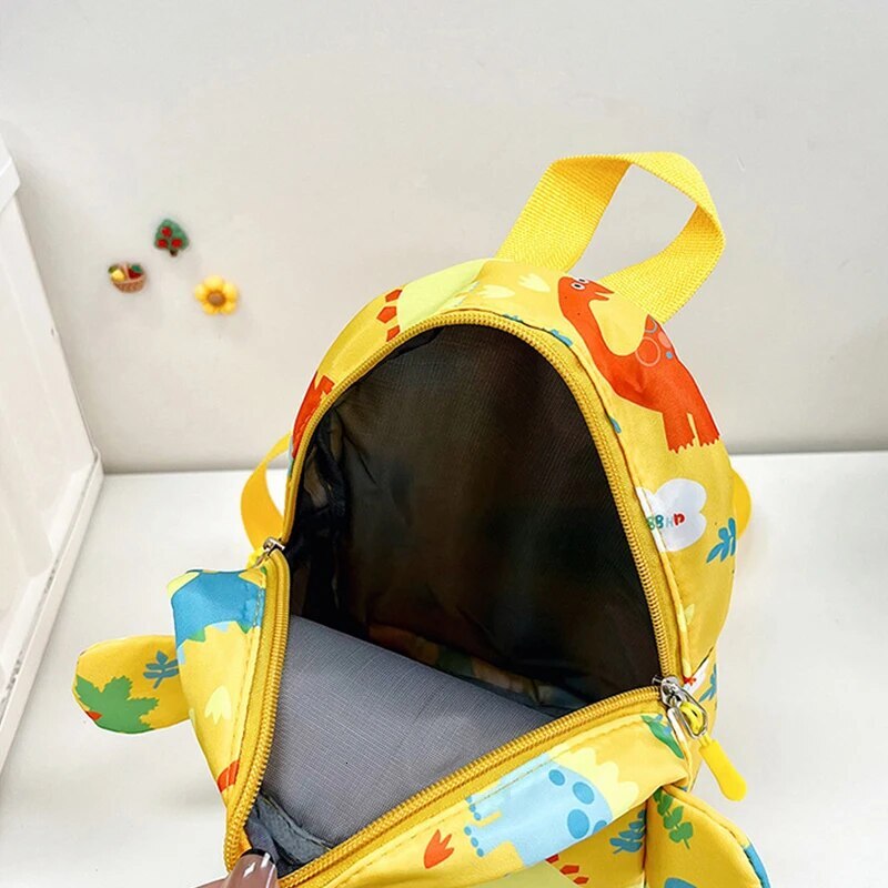 PT040,Cute 2024 Cartoon Dinosaur Baby Backpacks Kindergarten Schoolbag Children Boys Girls School Bags Adjustable Animals Kid Backpack