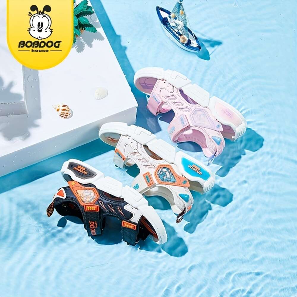 BOBDOG House Unisex Kid's Adorable Solid Colour Open Toe Sandals Comfy Durable Beach Water Shoes for Boy's & Girl's Outdoor Activities 