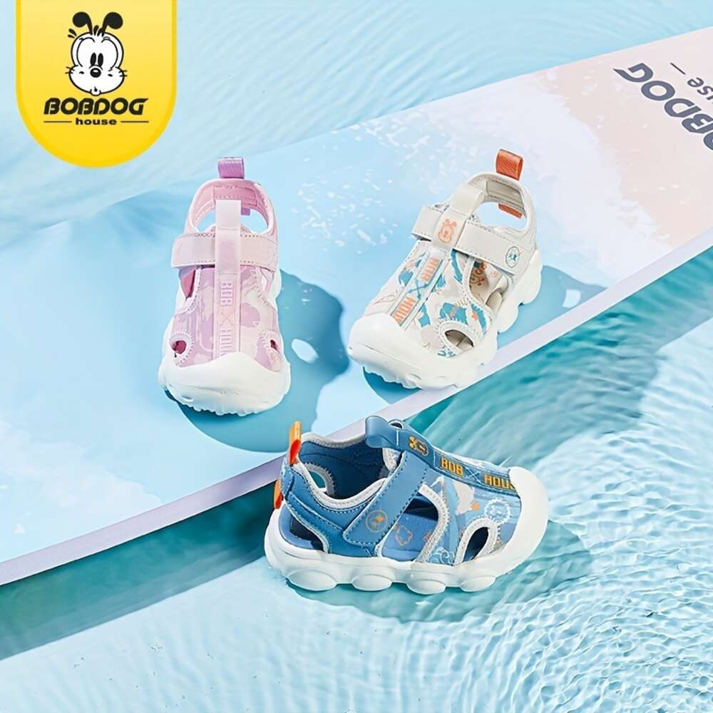 BOBDOG House Girl's Close Toe Breathable Sandals Comfy Durable Beach Water Shoes for Kid's Outdoor Activities BJ22654