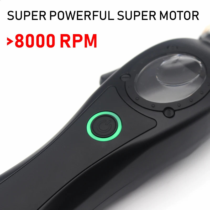 Professional Hair Clipper Hair Cutting Machine Electric Mens Trimmer with Seat Charger 8000RPM DLC Coated Blades Model 240412