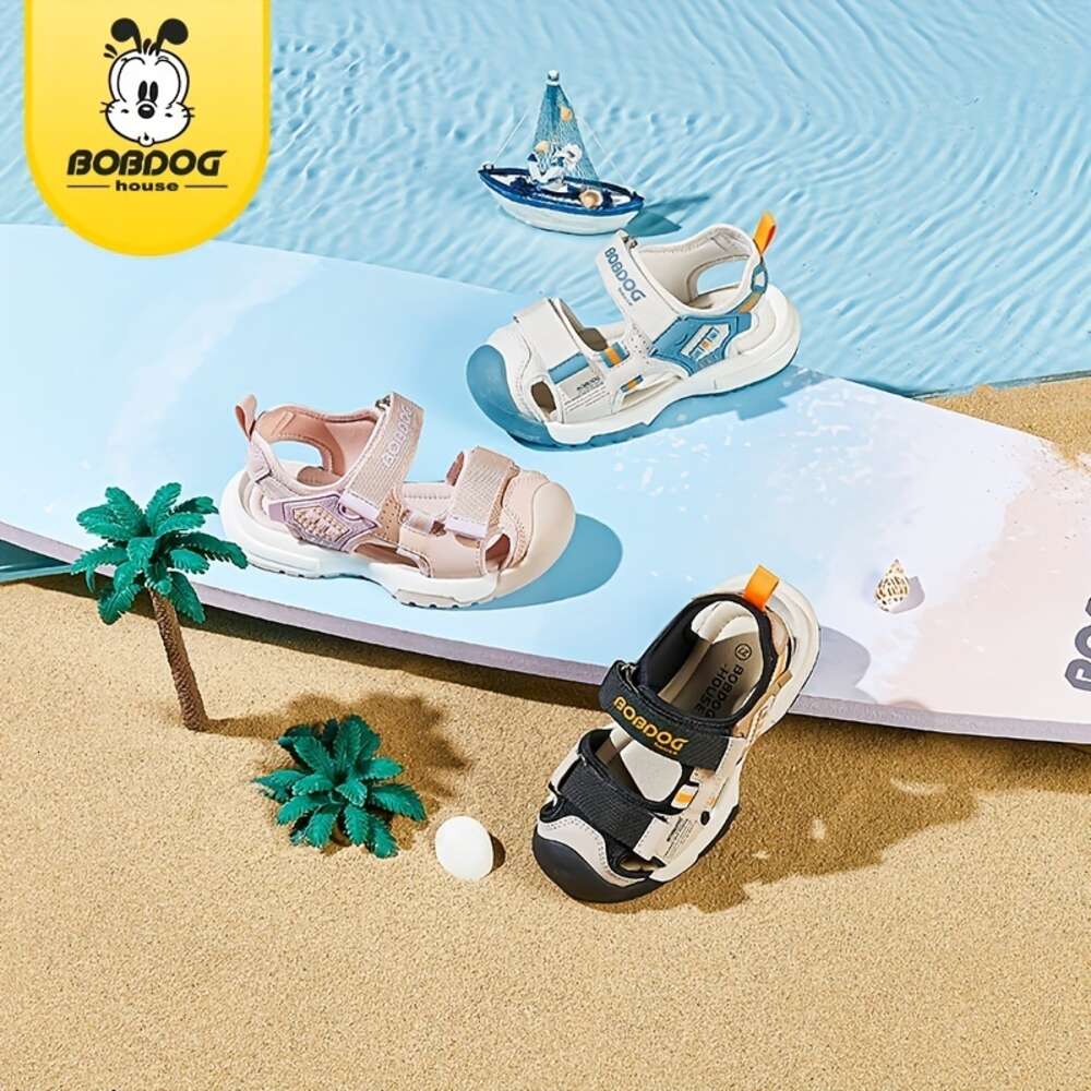 BOBDOG House Unisex Kid's Adorable Solid Colour Close Toe Sandals Comfy Durable Beach Water Shoes for Boy's & Girl's Outdoor Activities