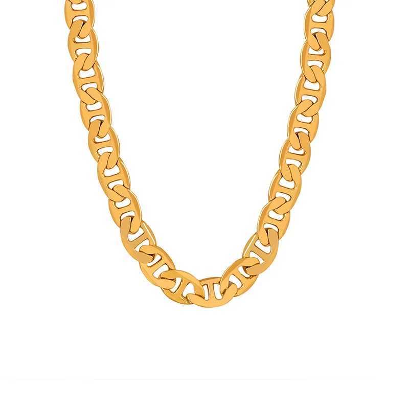 925 sterling silver necklace 6mm daily chain necklace bracelet jewelry gift for men and women 20cm/45-60cm 18K gold X241123