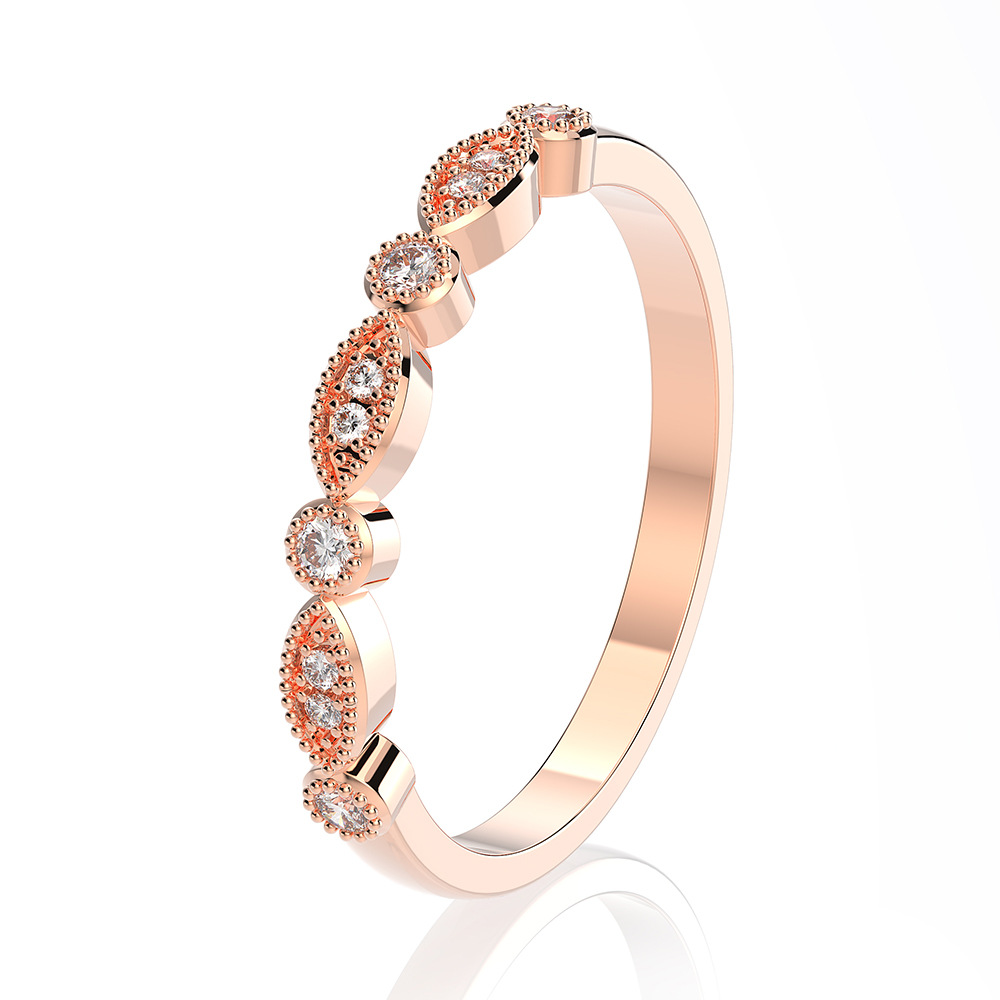 4CT White Natural Moissanite Designer Diamond Luxury Jewelry Genuine 100% S925 Sterling Silver Rose Gold Oval Cut Gemstones Party Women Wedding Band R