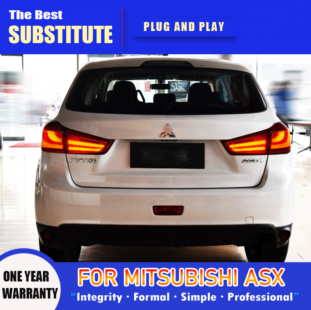 For Mitsubishi ASX LED Taillight 2011-20 18 ASX Tail Light Brake Stop Warning Turn Signal Reflector Lamp