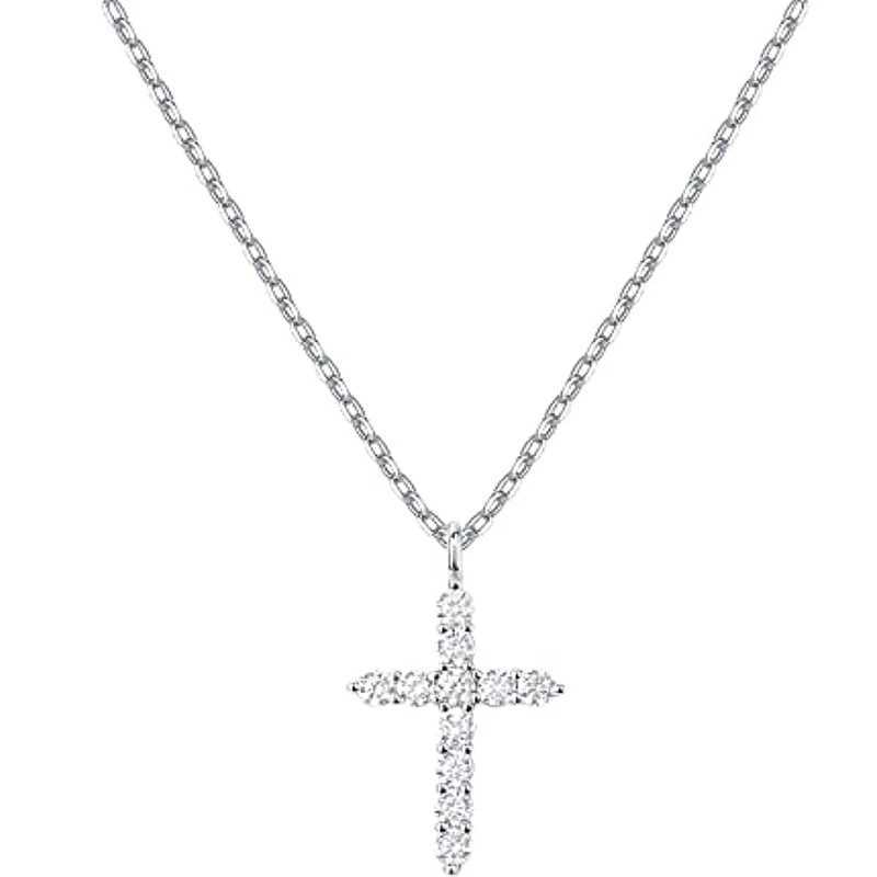 14K gold-plated cross necklace suitable for women X241123