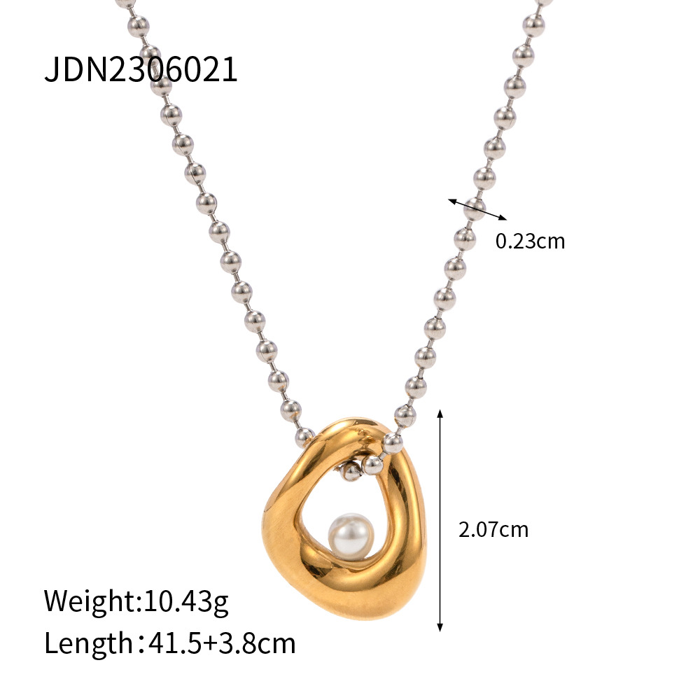Designer Personalized Pendant Necklace for Women Plated 18k Gold Silver and Pearl Beads Set in Color. Personalized Pendant for Party and Banquet Gifts