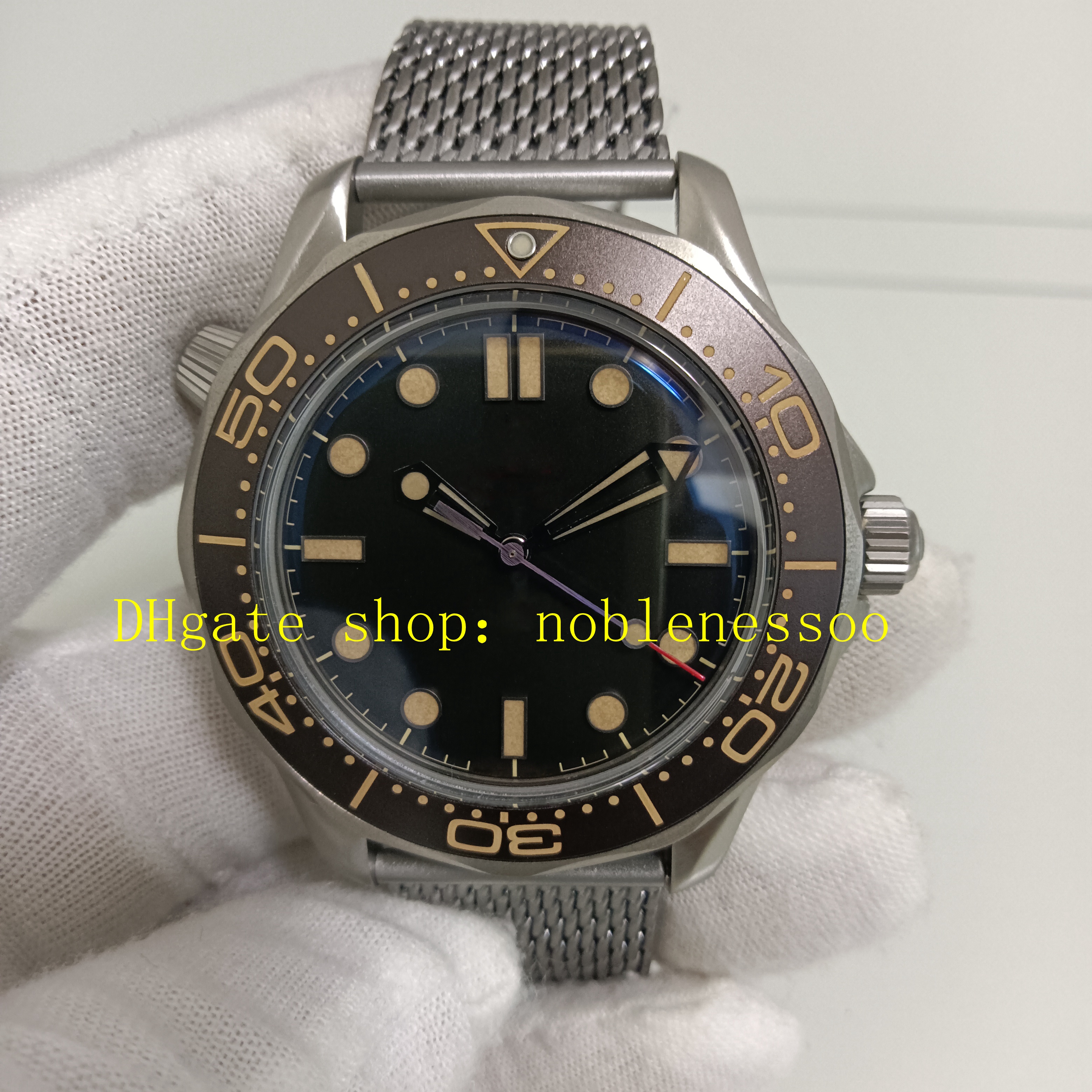 Super VS Factory Watch Authentic Photo Men 007 No Time To die 42mm 300m Titanium Cal.8806 Automatic Movement VSF Stainless Steel Bracelet Sport Watches