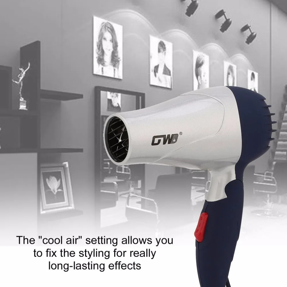 Mini Portable Foldable Handle Compact 1500W Hair Dryer Blow Wind Low Noise Long Life Outdoor Travel Styling Accessory 240412