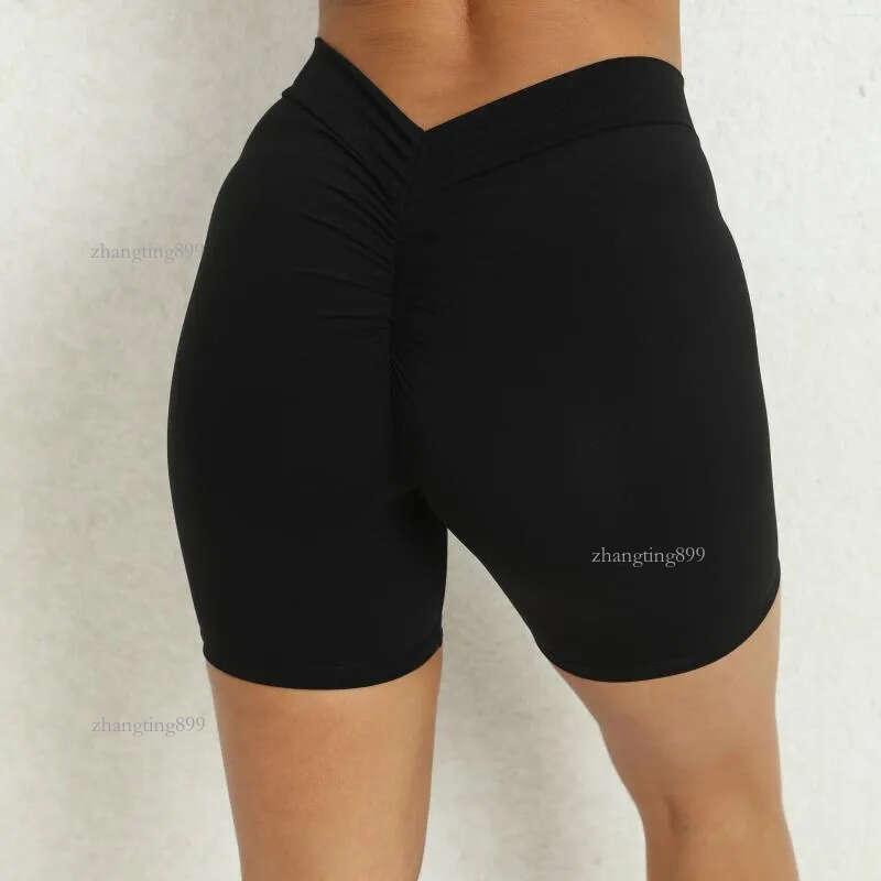 Active Shorts Back V BuYoga Women Scrunch BuGym Workout High Waist Sports Running Cycling Leggings Woman Sportswear