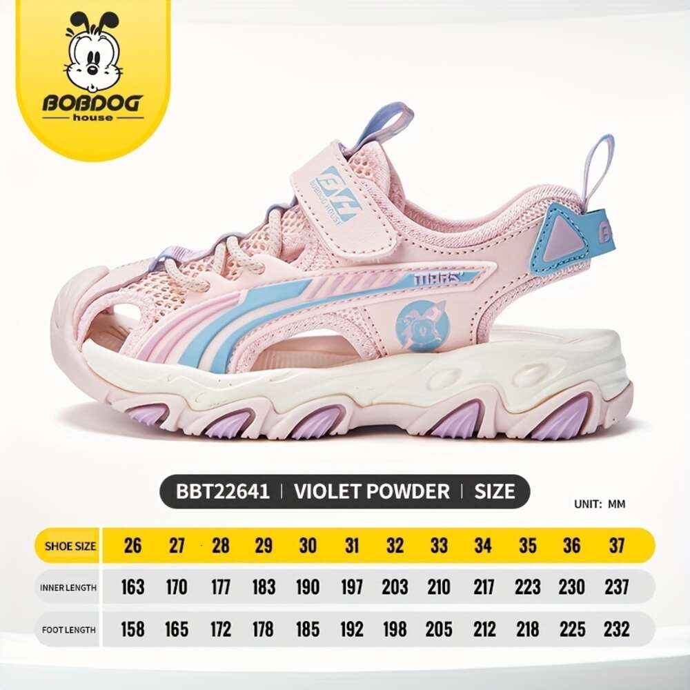 BOBDOG Unisex Kid's Close Toe Breathable Sandals Comfy Durable Casual Beach Water Shoes for Boy's & Girl's Outdoor Activities BBT22641