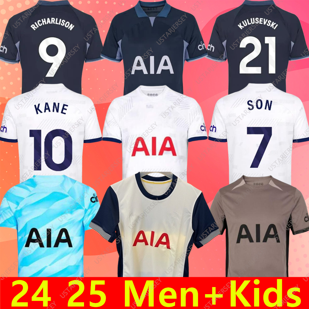 23 24 25 MADDISON SON Soccer Jerseys ROMERO KULUSEVSKI RICHARLISON KULUSEVSKI 2023 2024 2025 VAN DE VEN BISSOUMA JOHNSON Football kit shirt SPURS Top Men kids set